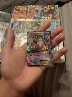 Pokemon TCG M Alakazam EX 26/124 XY Fates Collide Ultra Holo Rare Card Played HP - Image 1