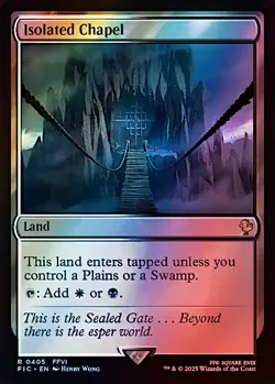 1x Isolated Chapel, Surge Foil, Final Fantasy, Magic MTG NM - Image 1