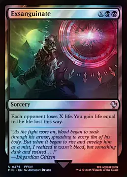 1x Exsanguinate, Surge Foil, Final Fantasy, Magic MTG NM - Image 1