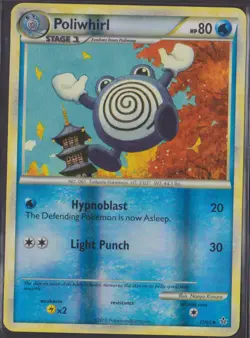 Poliwhirl 37/95 Reverse Holo Unleashed Pokemon Card - Image 1