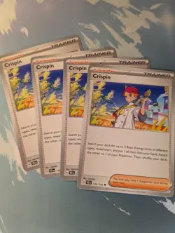 4x Crispin 133/142 x4 - Stellar Crown - Pokemon TCG - Uncommon - Playset - Image 1