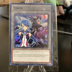 Yu-Gi-Oh! TCG Blue Gal & Trickststar Band Sweet Guitar Token Card Sealed - Image 1