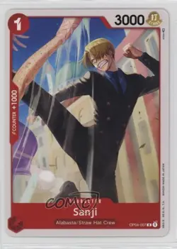 2023 One Piece Card Game: Kingdoms of Intrigue OP04 Sanji #OP04-007 0it8 - Image 1