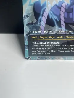 Naruto TCG Sasuke Uchiha Full Art Foil Promo Card PR-068 MP - Image 4