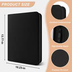 Zip MTG Card Binder with 432 Side Loading Pocket - fits TCG Baseball Football... - Image 2
