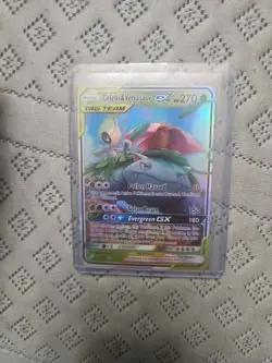 Pokemon TCG Celebi & Venusaur GX Ultra Rare Card 1/181 Team Up SM - Image 1