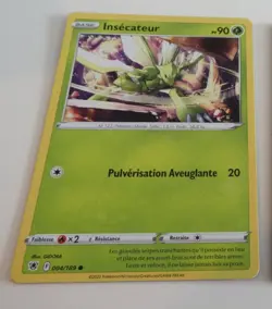 POKEMON STARS RADIEUX FRENCH CARD CARD Insector 004/189 FR JCC NM - Image 1