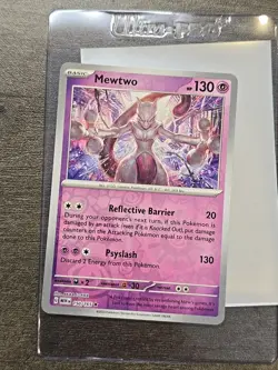 Mewtwo 150/165 Reverse Holo MEWen 151 English Pokemon Card Near MINT - Image 1