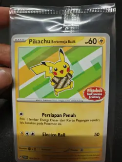 Pokemon Indonesia Exclusive Promo - Pikachu Berkemeja Batik Indonesia Journey  - Image 1