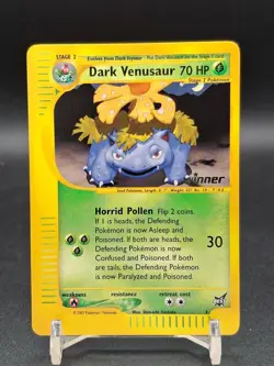 Dark Venusaur #7 - Winner Stamp - Best of Game Promo - Rare Pokemon TCG - LP - Image 1