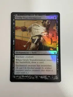 Grisly Transformation Foil MTG Magic the Gathering Card NM Near Mint BRG - Image 1
