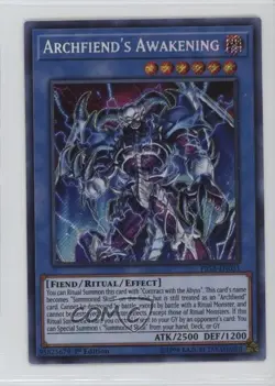 Archfiend's Awakening SE 1st Ed. YuGiOh Fists of the Gadgets #FIGA-EN031 09uj - Image 1
