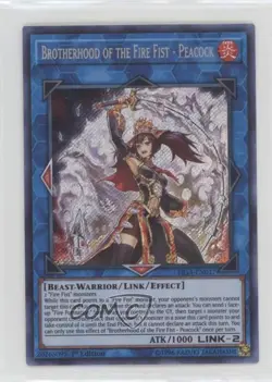 Brotherhood of the Fire Fist - Peacock SE 1st Ed. YuGiOh s Gadgets 07pa - Image 1