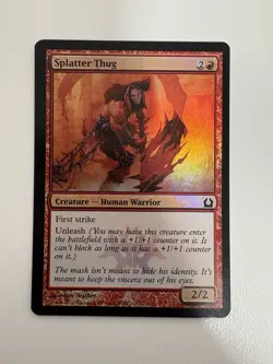 Splatter Thug Foil MTG Magic the Gathering Card NM Near Mint RTR - Image 1