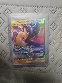 Pikachu & Zekrom GX 33/181 Holo Card Sm-Team Up, English Edition - Image 1