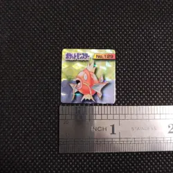 Magikarp Pokemon Bros Card Kira Mini Game Boy Anime Nintendo Japan No.129 - Image 2