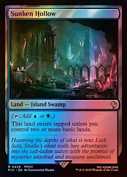 1x Sunken Hollow, Surge Foil, Final Fantasy, Magic MTG NM - Image 1