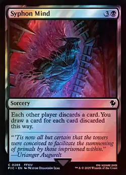1x Syphon Mind, Surge Foil, Final Fantasy, Magic MTG NM - Image 1