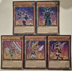 YuGiOh 5 Card Ultra Rare Fruit Magician Girl Set 1st Edition - Image 1