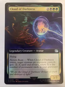 MTG - Cloud of Darkness - FOIL Extended Art #481 - Final Fantasy NM - Image 1