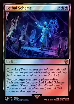 1x Lethal Scheme, Surge Foil, Final Fantasy, Magic MTG NM - Image 1