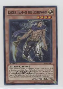 Raiden Hand of the Lightsworn 1st Ed. YuGiOh Realm Light Structure Deck 00jz - Image 1