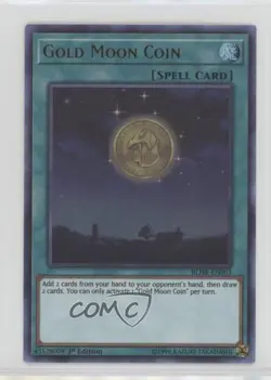 Gold Moon Coin 1st Ed. YuGiOh Battles of Legends: Hero's Revenge 00jz - Image 1
