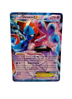 Deoxys EX 53/116 Rare Plasma Freeze Full Art Holo Pokemon Card Pokemon TCG - Image 1