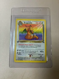 Pokemon Card Dragonite 1st Edition (19/62) Fossil Rare Non-Holo - TCG - Image 3