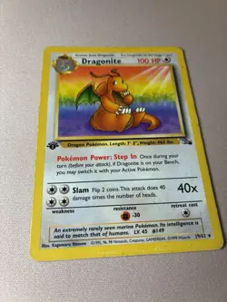 Pokemon Card Dragonite 1st Edition (19/62) Fossil Rare Non-Holo - TCG - Image 7