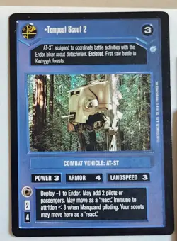 Star Wars CCG 17 card lot- Tempest 1, Tempest Scout 1-6,  Includes 2 Foils. - Image 11