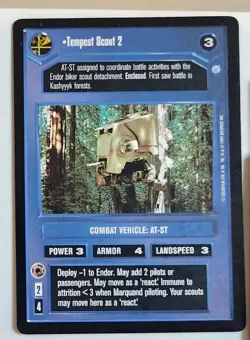 Star Wars CCG 17 card lot- Tempest 1, Tempest Scout 1-6,  Includes 2 Foils. - Image 3