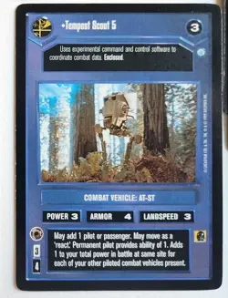 Star Wars CCG 17 card lot- Tempest 1, Tempest Scout 1-6,  Includes 2 Foils. - Image 5