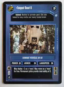 Star Wars CCG 17 card lot- Tempest 1, Tempest Scout 1-6,  Includes 2 Foils. - Image 6