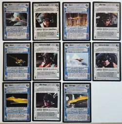 Star Wars CCG 11 card lot- Bravo Squadron with Pilots. - Image 1
