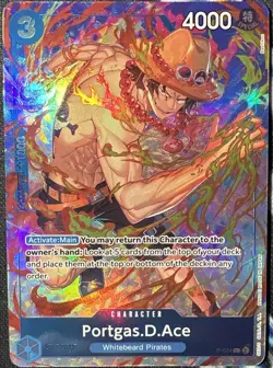 Portgas D. Ace P-074 Promo Premium Card Best Selection Vol. 3 One Piece English - Image 2