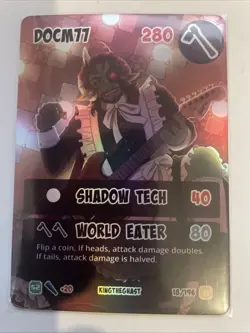 Hermitcraft TCG Alter Ego - FOIL/HOLO DocM77 Card - Comes In CREO Sleeve #18/196 - Image 1