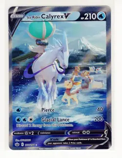 Ice Rider Calyrex V Chilling Reign Alt Art 164/198 Pokemon Card PE1 - Image 3