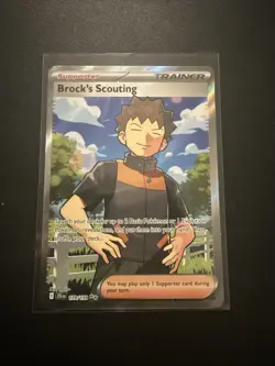 Brocks Scouting Full Art Trainer Rare Journey Together 179/159, NM Pokemon Card - Image 1