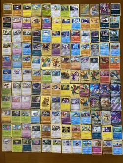 Huge Lot of 132 Pokémon Cards Some May Be Rare Inc Gold Charizards - Image 1