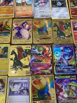 Huge Lot of 132 Pokémon Cards Some May Be Rare Inc Gold Charizards - Image 13