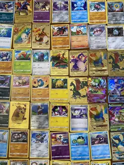 Huge Lot of 132 Pokémon Cards Some May Be Rare Inc Gold Charizards - Image 7