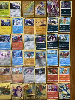 Huge Lot of 132 Pokémon Cards Some May Be Rare Inc Gold Charizards - Image 9