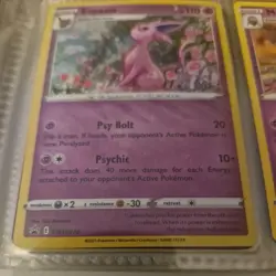 Espeon SWSH174 Black Star Promo Cosmos Holo Pokemon Card Near Mint (NM)/Mint (M) - Image 3