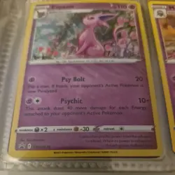 Espeon SWSH174 Black Star Promo Cosmos Holo Pokemon Card Near Mint (NM)/Mint (M) - Image 6