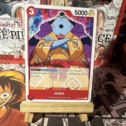 One Piece Card Game English Promo Super Pre-Release Gold Stamped Jinbe Straw Hat - Image 1