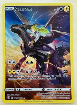 Zekrom TG05/TG30 - SWSH Brilliant Stars Ultra Rare Full Art Pokemon TCG Card NM - Image 1