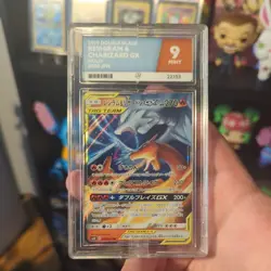 Charizard & Reshiram GX Ace 10 007/095 Ultra Rare Double Blaze Pokemon TCG Card - Image 1