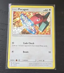 Porygon ~ 12/12 ~ Holo ~ MCDONALDS PROMO 2018 ~ MODERATE PLAY ~ Pokemon Card - Image 1