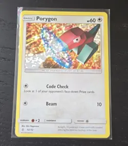 Porygon ~ 12/12 ~ Holo ~ MCDONALDS PROMO 2018 ~ MODERATE PLAY ~ Pokemon Card - Image 3